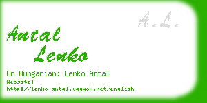 antal lenko business card